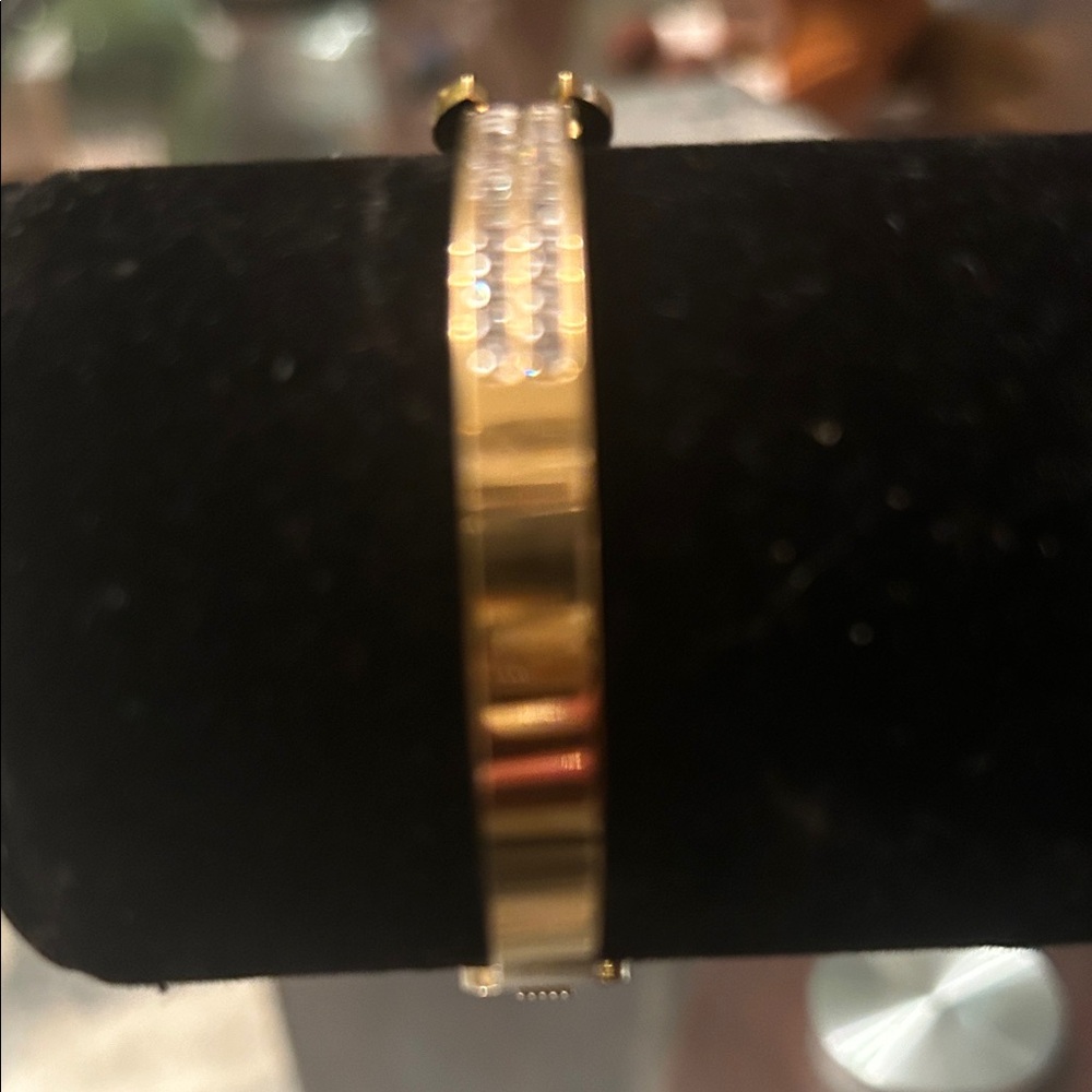 “iced Out”Gold toned and Silver Bracelet... - Picture 6 of 10
